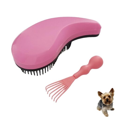 Soft puppy brush for small breeds, gentle hair remover suitable for Yorkies, Shih Tzus, and Malteses.